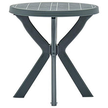 E E-NICES Tavolo da Bistrot Verde Ø70 cm in Plastica