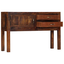 FAMIROSA Credenza 118x30x75 cm, in Legno Massello di Mango