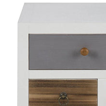 AC Design Furniture Comodino, Pino, Bianco