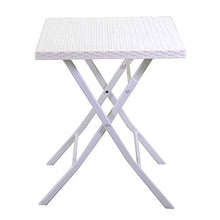 Set Tavolo e 2 Sedie Pieghevoli da Giardino in Ferro Spokane Bianco
