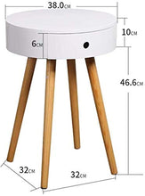 File cabinets Comodino tavolino Comodino per Camera da Letto, armadietto da Letto, sofà del sofà Cassetti (Color : White)