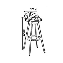 POETRY Bancone Colazione Sgabelli da Bar Sgabelli Alti Multicolore (Colore: C9)