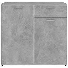 vidaXL Credenza in truciolato grigio cemento 80x36x75 cm