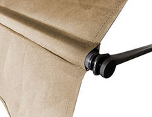 QUICK STAR Tenda da sole per balcone, 200 x 130 cm, colore beige, altezza regolabile da 200 a 290 cm, per balconi, senza fori