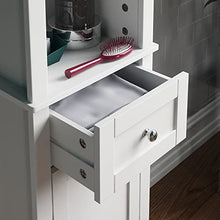 Bath Vida armadietto Milano Alto da Bagno con Specchio, Colore Bianco