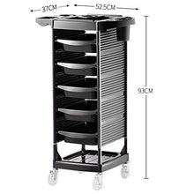 Carrello Porta rulli Estraibile, Accessori per saloni di Bellezza con 5 cassetti, mensola a 7 Strati e Design con Movimento a rotelleZHFZD