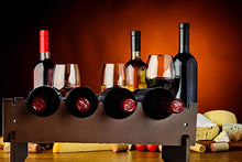 Portabottiglie impilabile in legno rustico artigianale – ideale cucina o cantina – facile da montare – Economico