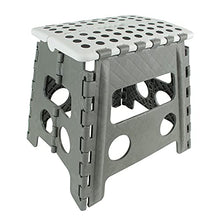 JE CHERCHE UNE IDEE CMKB5689 TABURETE ESCALÓN PLEGABLE 31CM, Blanc/Rouge/Vert/Gris, 30 x 22 x 32.5 cm
