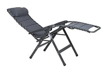 Crespo ap-232/86 Air Deluxe Sedia reclinabile, Grigio, 86 x 72 x 118 cm