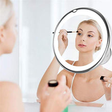 XCAYBH - Specchio da trucco rotante a 360 gradi per bagno, con ventosa