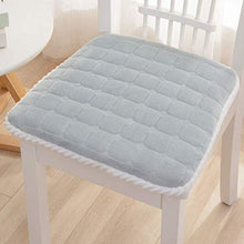 Dieluny, cuscini per sedia da pranzo con cravatte, cuscino quadrato per interni ed esterni, mobili da giardino, traspiranti, antiscivolo, per sedie per alimenti, colore grigio chiaro, 30 x 30 cm