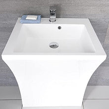 Mobile Bagno con Lavabo Integrato in Resina a Forma di Numero 7