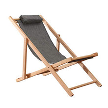 ZHUAN Sedie a Sdraio da Spiaggia per Zona Piscina Senza braccioli Prendete Sdraio Imbottito e Pieghevole Regolabile a 3 Marce, Sedia da Campeggio Pieghevole Sedia Grigia Portatile