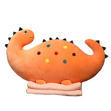 Ylight Bambole di Peluche di Dinosauro, Bambole Morbide per Dormire, Bambole con Cuscino, Regali di Compleanno per Le Vacanze, con Coperta,Giallo,150cm