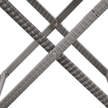 E E-NICES Tavolo Pieghevole Grigio 80x45x75 cm in Polyrattan