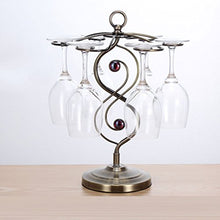 GJSN Cremagliera per Vino, Artigianato Creativo, Può Contenere 6 Bicchieri da Vino, Dimensioni: 35 cm Di Altezza, 36 cm Di Altezza, 37 cm Di Altezza,36 cm Di Altezza