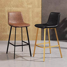 GYPPG Sgabello Bar retrò con Gamba Nera Sgabello Alto Bar Creativo Sgabello Bar Moderna