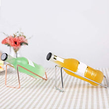 BESTonZON Espositore per Vino Scaffale per Birra Scaffale per Vino Supporto per ripiano per Cellulare Contatore per bancone da Cucina Bancone da Bar (Oro Rosa)