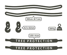 LA SIESTA TreeMount Black - Fissaggio multifunzione per amache per alberi e pilastri