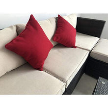 Arredo per esterno divano ad angolo con tavolino set per piscina giardino arredi esterni rattan