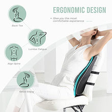 Tusscle V Cresciuto Cuscino Lombare Auto，Cuscino Lombare per Sedia Ufficio, Memory Foam Supporti lombari (Cuscino Lombare V Cresciuto)