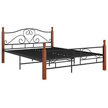 FAMIROSA Giroletto Nero in Metallo 160x200 cm-4936
