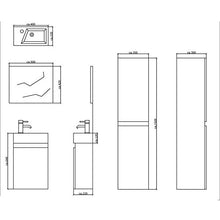 Bagno mobili/base & Water & su armadio & specchio/colore: marrone