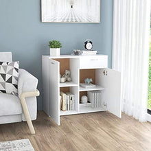 vidaXL Credenza bianca, 80 x 36 x 75 cm, truciolato