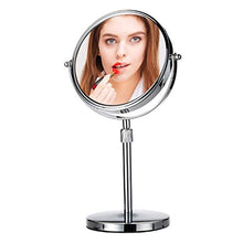 Specchio Specchio per Il Trucco bifacciale Portatile con Specchio per Il Trucco Illuminato Naturale, ingrandimento 1x / 3X per Specchio da Trucco da appoggio per Bagno o Camera da Letto