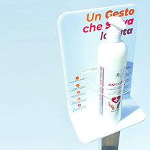 Ravi Idea Espositore da Terra con Gel Igienizzante Mani (Blu)