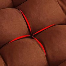 DIELUNY - Cuscino per panca a dondolo per interni ed esterni, trapuntato, imbottito, traspirante, con laccetti, 48 x 150 cm, colore: Blu