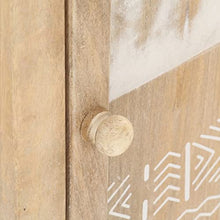 vidaXL Comodino 40x30x46 cm in Legno Massello di Mango