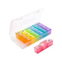 Contenitore portapillole organizer 3 volte al giorno da viaggio 7 settimanali per medicina