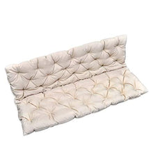 Cuscini per Dondolo 150 cm Cuscino Imbottito per Giardino Esterno per Dondolo,Cuscino per Panca a 2-4 Posti,Cuscini per divani,Cuscini per poltrone,150 x 98 cm,Crem