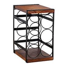 eletecpro - Scaffale da vino in legno rustico indipendente, per 6 bottiglie