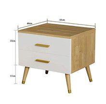 Comodino in Legno massello Armadio Contenitore Armadio Comodino Armadio ad Angolo con Doppi cassetti Supporto Piedi per Armadio in Legno Rame