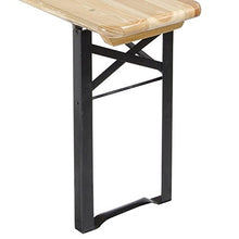 VERDELOOK Gambe di Ricambio per Panca birreria 2 Pezzi, 43x23x2.5 cm