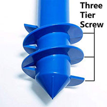 Stecto Picchetto per ombrellone, Portaombrelli a Spirale ABS Resistente con impugnature, Base per ombrellone Leggera Base per ombrellone da Giardino