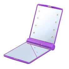 Vanity specchio con 8/16 LED specchio vanità con touch dimmer interruttore desktop bagno viaggio 8LED batteria staffa di funzionamento viola