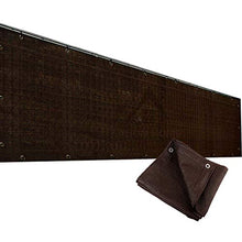 COFFEE CAT Paravento per Balcone (Venduto A Metro) - Rete in HDPE da 80 Cm di Larghezza, 200 G/M², Parasole, Vela Marrone