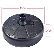 BSTCAR Base per Ombrellone da Giardino, Nero Plastica Rotonda Base Ombrellone Riempimento con Acqua E Sabbia da 30 kg Base Ombrellone da Balcone,Adatto per Palo Ombrello da 35-38 mm
