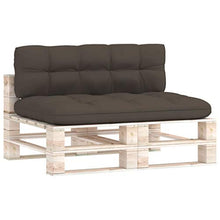 Buyounger Cuscini per Divani su Pallet 2 pz Grigio Talpa