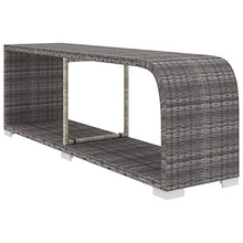 SKM Set Divani da Giardino 8 pz con Cuscini in Polyrattan Grigio (66.85kg)