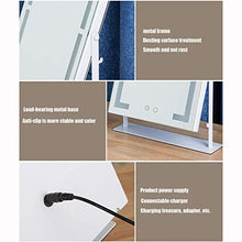 ShiSyan Specchio for Il Trucco LED Cosmetic Mirror Continentale Desktop Portable HD di Vetro for l'estetica Cura della Pelle Rasatura e Viaggiare Specchi