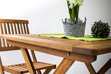 AVANTI TRENDSTORE - Malvi - Tavolo da Giardino, Pieghevole, in Legno Massiccio. Disponibile in 2 Diverse Misure. (Lap 75x72,5x75 cm)