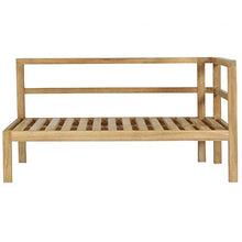 Teako Design Divano angolare da Giardino Pusie, a Destra, in Legno di Teak