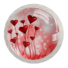 Maniglie per cassetti Manopole per cassetti Manopole rotonde Confezione da 4 per armadietto, cassetti, cassettiere, cassettiere ecc. cuore