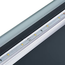 LED-Badspiegel mit Touch-Sensor und Zeitanzeige 100×60 cm