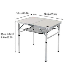 YCSD Tavolo Pieghevole Portatile da Esterno con Manico Scrivania da Barbecue per Computer da Spiaggia da Campeggio Robusto