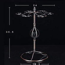 Hanks' shop - Scaffale per bicchieri da vino, con base a fiori, 6 bicchieri da vino
